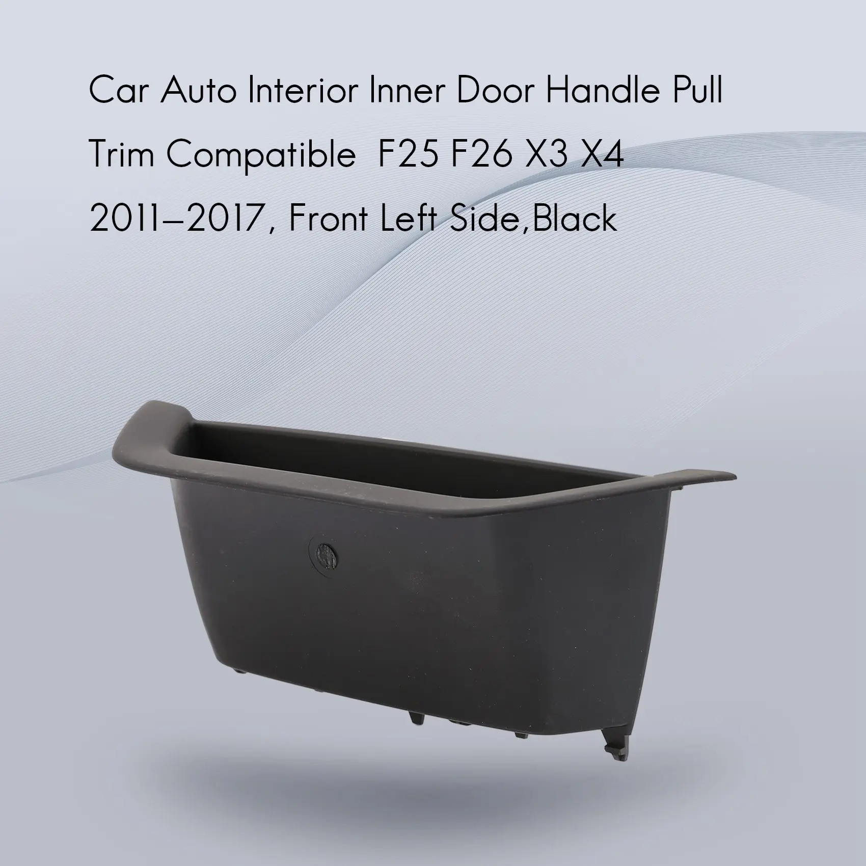 Auto Auto Interieur Binnendeur Handgreep Trekbekleding Compatibel Voor F25 F 26X3X4 2011-2017, Linksvoor, Zwart