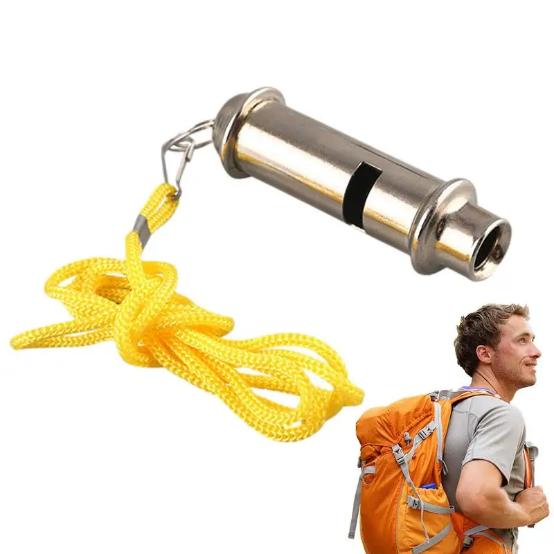 Portable Loud Whistle With Lanyard For Referees Whistle For Lifeguards Survival Sport Portable Coaches Whistle Signaling