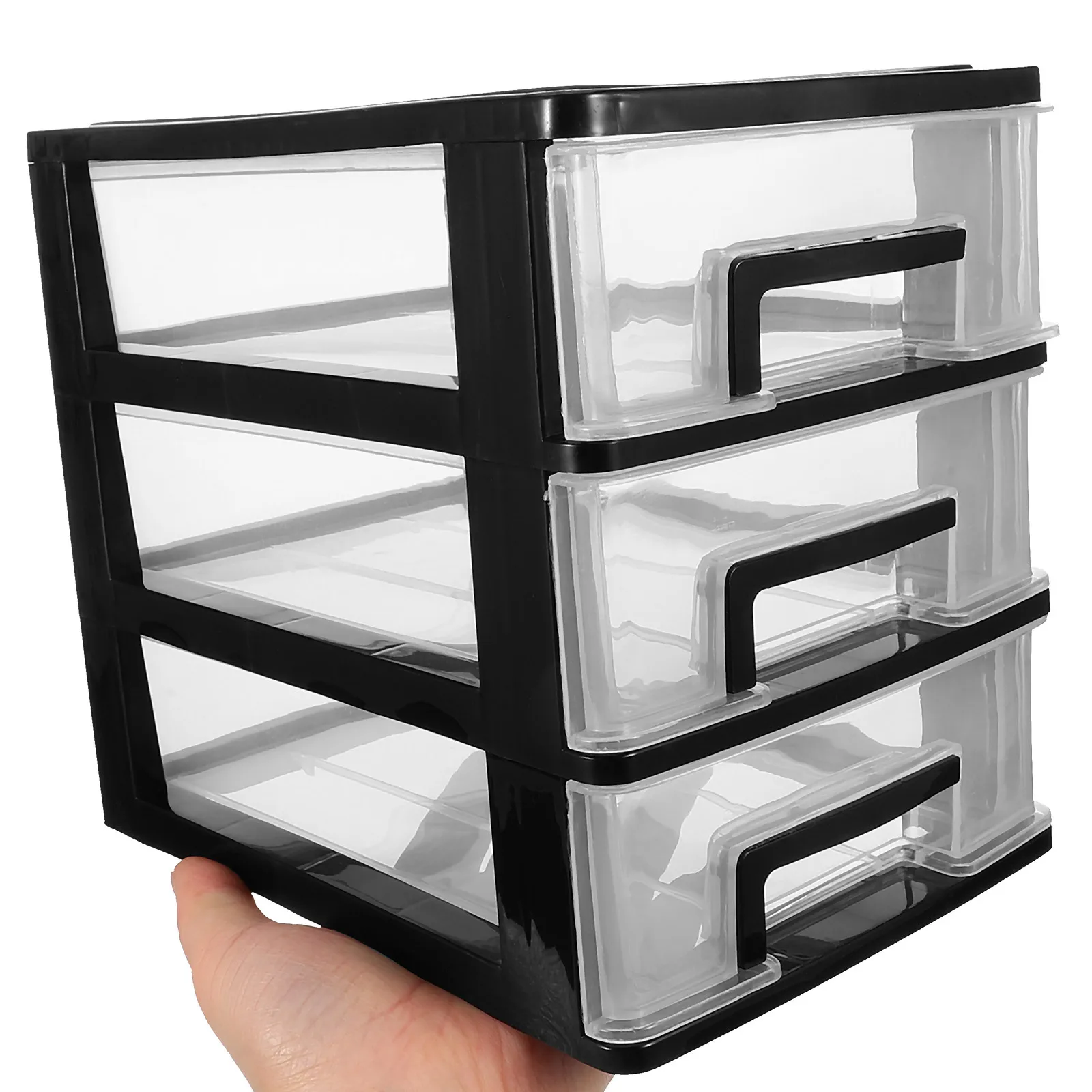 

Compact Plastic Storage Drawer Unit Multi Level Organizer for Bedroom Desk Or Living Area Maximize Space with Clean Simple Style