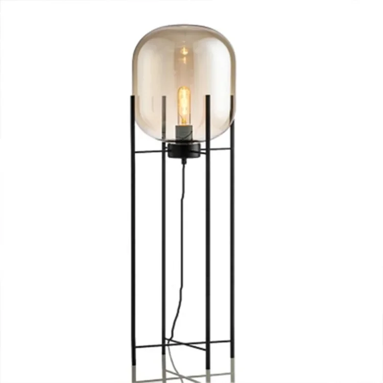 Nordic personality decoration work office desk lamp modern simple bedroom cute bedside table lamp glass desk lamp