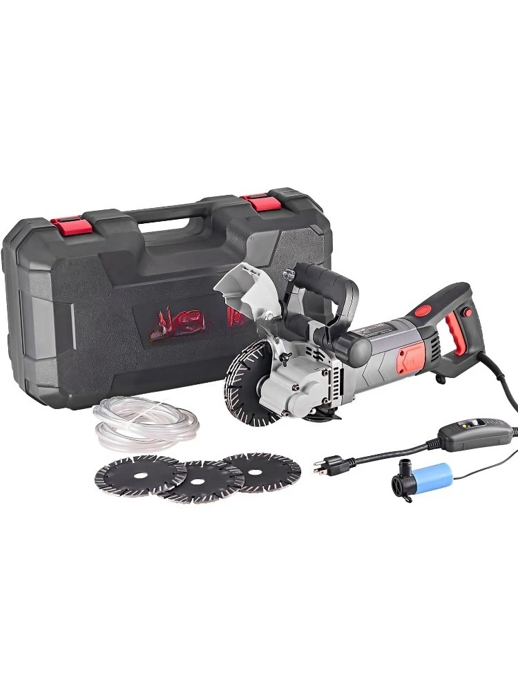 

Wall Chaser Cutting Machine Wall Concrete Grooving Cutting w/Water Line Dust Port Infrared Sighting (Slotting Mach