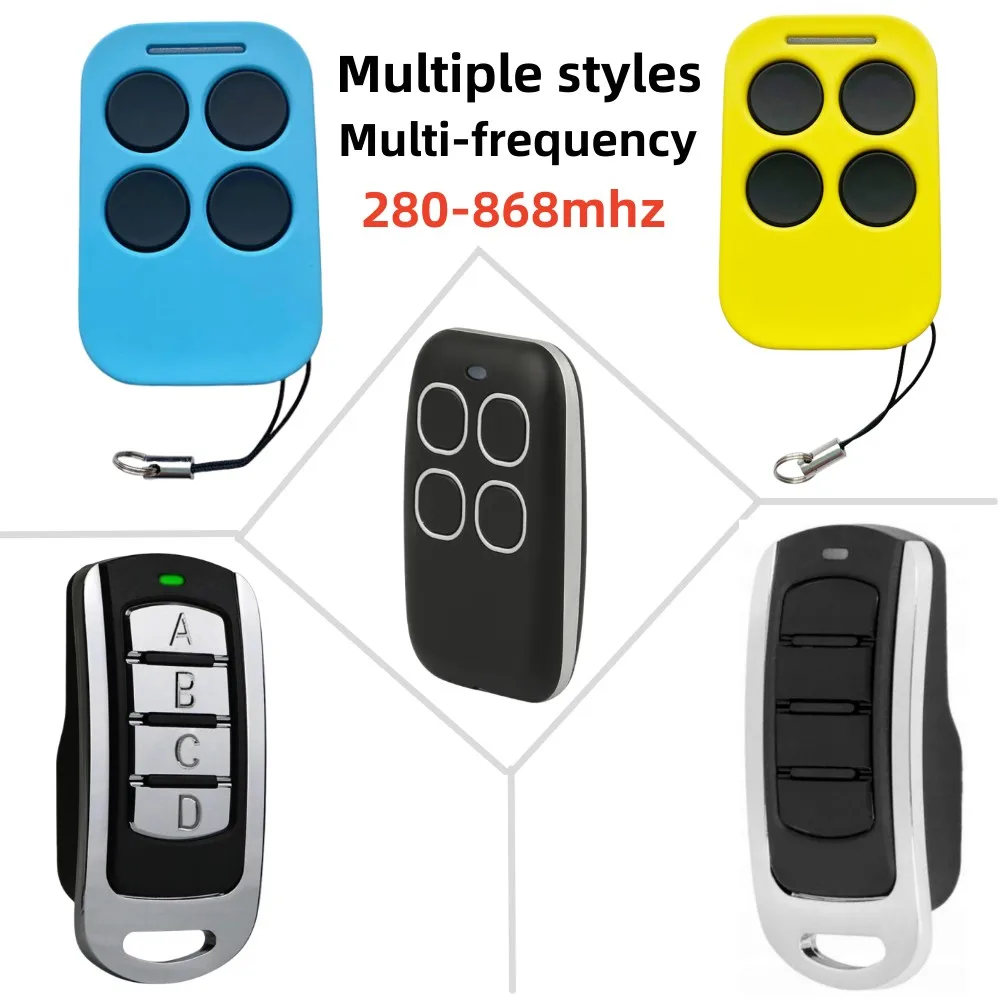 Universal Multifrequency Garage Remote Gate Remote Control 280-868MHZ 4 in 1 For all Fixed code and parts of Rolling Code