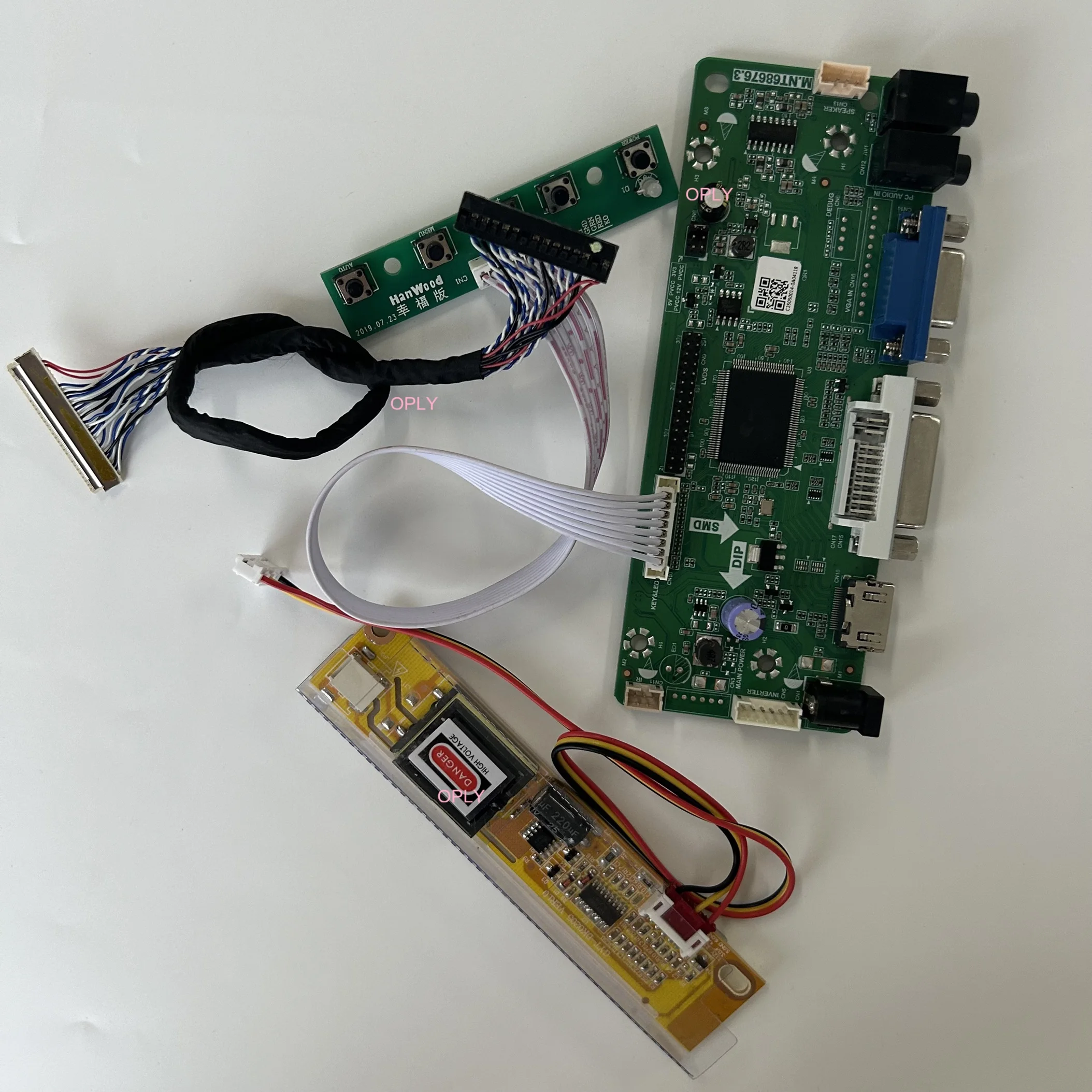 Controller board M.NT68676 For B141PW01 V2 B141PW01 1440X900 LCD panel HDMI-compatible DVI VGA Screen 14.1inch 1 lamps monitor