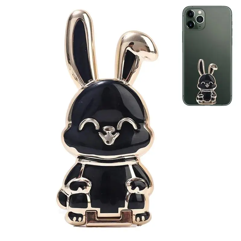 Support de téléphone lapin pliable, lapin mignon