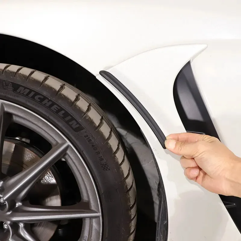 

For Subaru BRZ 2022-2026 ABS Black Car Wheel Wheel Eyebrow Fender Eyebrow Protector Trim Sticker Auto Accessories