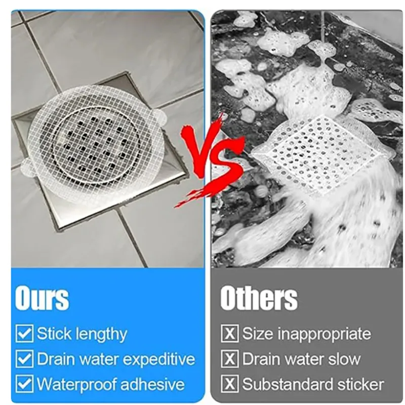 Disposable floor drain sticker  Insect and blockage prevention filter screen kitchen and bathroom sink drain plug cover stickers