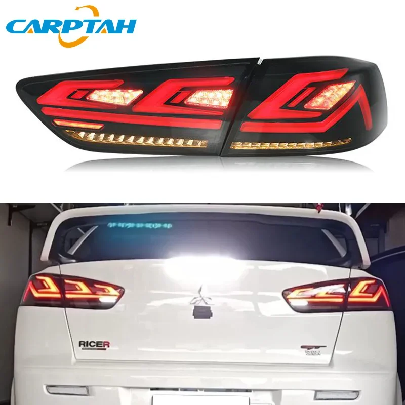 Car LED Taillight For Mitsubishi Lancer 2008 - 2016 2017 Rear Running Lamp Brake Reverse Turn Signal Waterproof Car Accessories