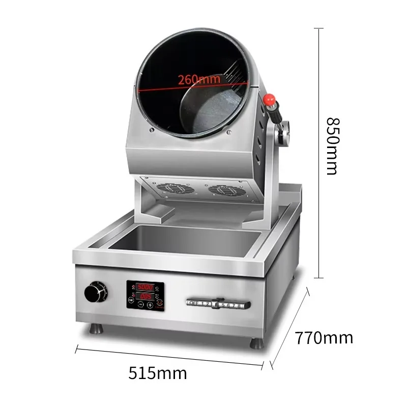 

2026Commercial Kitchen Electric Equipment Automatic Intelligent Fried Rice Wok Stir Fryer Cooking Wok hine With Sink Po