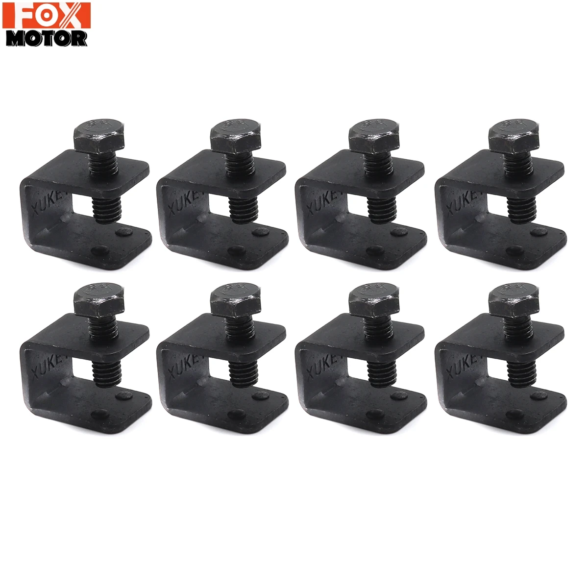 8pc Universal Car Auto Splash Guards Fitting Fixing Black U C Clamps Mud Flaps For Car AUTO With fender flange