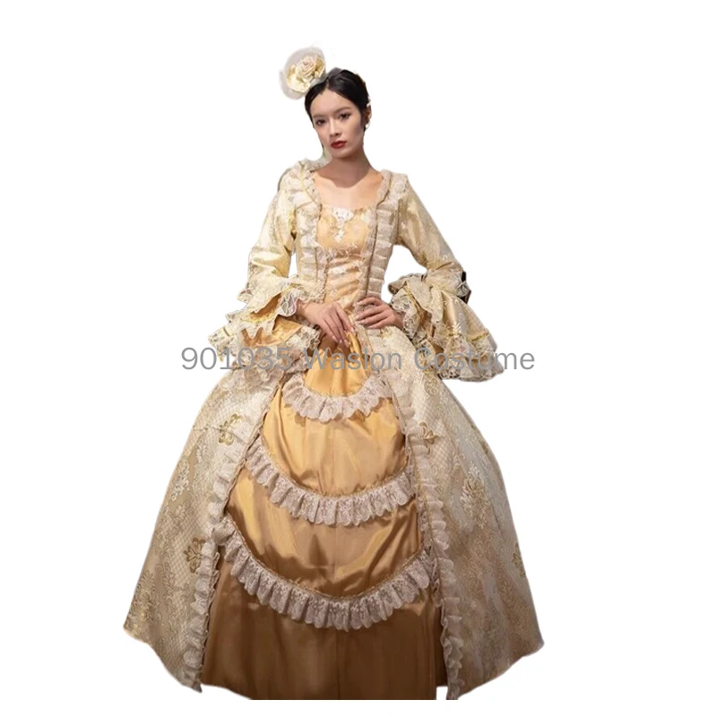 Women\'s Victorian Rococo Elegant Lolita Dance Party Dress 18th Century Medieval Marie Antoinette Dresses Vestido
