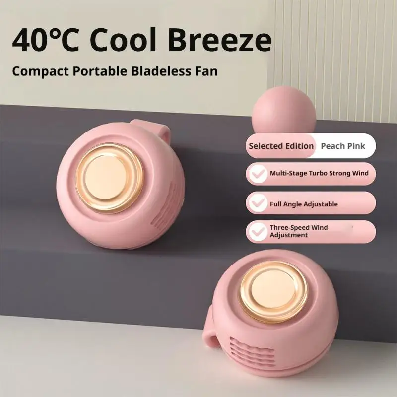 Mini Clip On Fan Portable Waist Hanging Neck Fans Hands Free USB Personal Air Cooler Wearable Pocket Fan for Travel Camping image 5