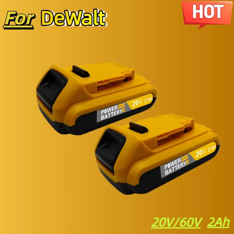 

For DeWALT Battery 20V 2.0Ah MAX FlexVolt for DCB606 DCB205 DCB206 DCB209 DCB182 Power Tool with Charger