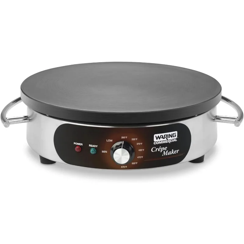 

Commercial WSC160X 16" Electric Crepe Maker, Cast Iron Cooking Surface, Stainless Steel Base