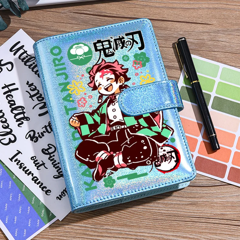 สมุดโน้ตเลเซอร์ลายดาบพิฆาตอสูร คามาโดะ เนซึโกะ ทันจิโร่ อากัตสึมะ เซ็นอิตสึ ของสะสมอนิเมะ แบบพกพา ถอดเปลี่ยนได้ แบบใบหลุด