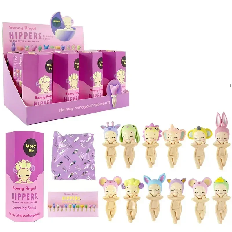 Macny Angel Hippers-Série de boîtes aveugles d'animaux, Carillon de guérison, Ornements de téléphone portable, Dummonopole, Jouets pour enfants, Cadeau de Noël