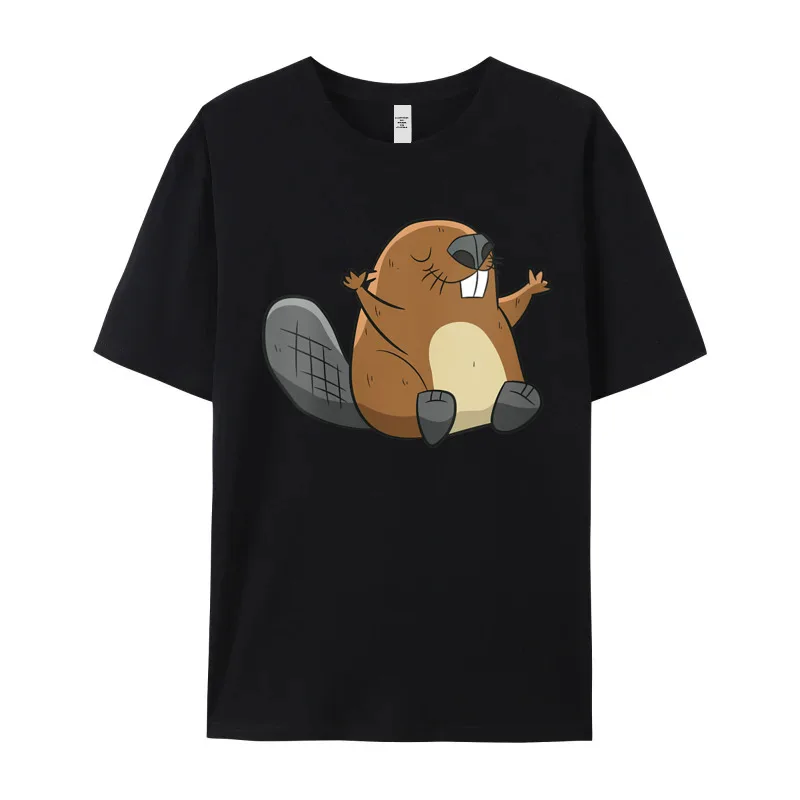 Funky Female Tshirts Womens Rodent Beaver Funny Beaver Funny Tops & Tees Pure Cotton Round Neck Short Sleeve Casual Tees Summer