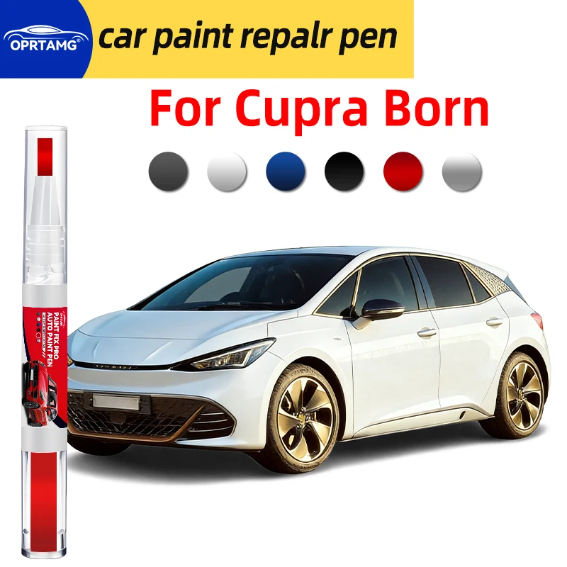 

Ручка-корректор для ремонта автомобильной краски для Cupra Born 2021-2025: черная аэрозольная краска для удаления царапин, инструменты и аксессуары для покраски автомобиля