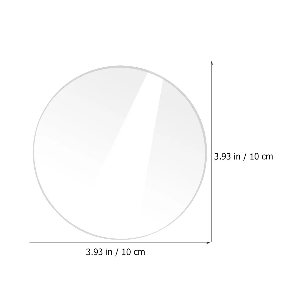 

20Pcs Round Clear Acrylic Discs Transparent Sheets Smooth Edges for DIY Art Craft Photo Frame Replacement Multi-Function Acrylic