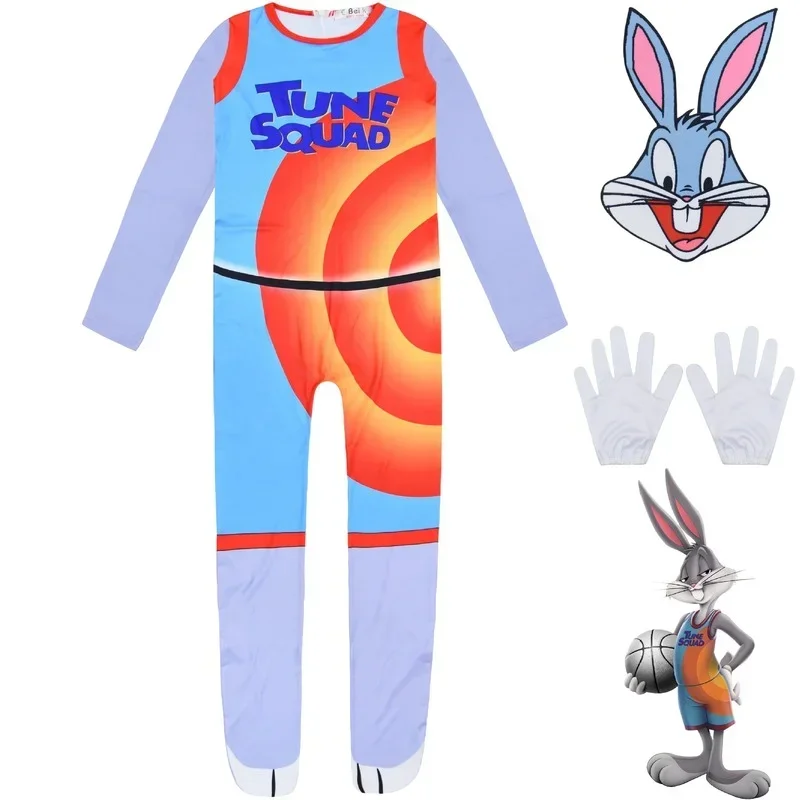 Mew Movie Kids Space Basketball Jam 2 Halloween Cosplay Costume Jersey James Squad Bodysuit Carnival Fancy Dress Jumpsuitsaa