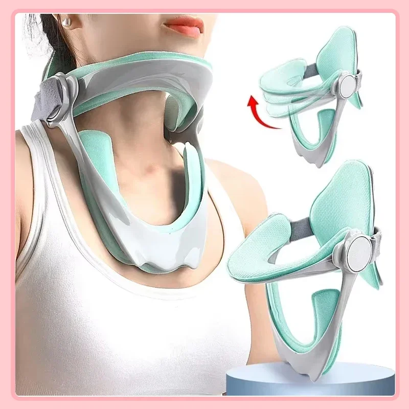 

Adjustable Cervical Traction Device Neck Braces Support Stretcher Posture Corrector Cervical Collar Spine Protector Pain Relief