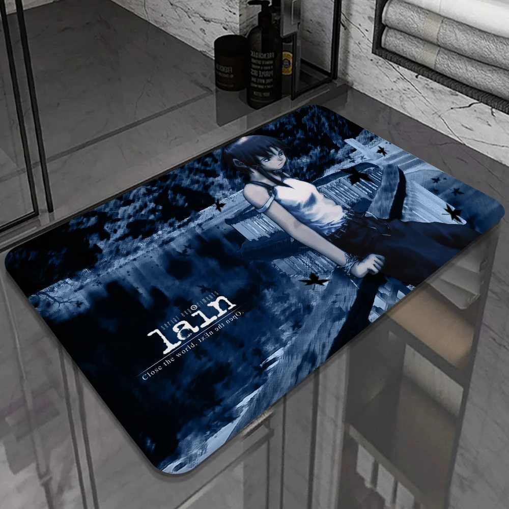 Serial Experiments Lain Anime Floor Mat Cheaper Anti-slip Modern Living Room Balcony Printed Bedside Mats