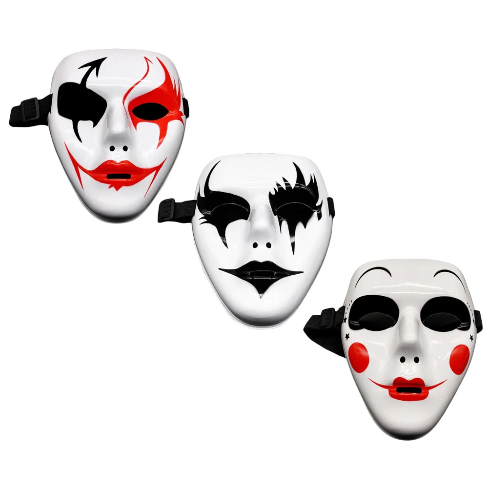 

3 Pcs Apparel Party Mask Halloween Costume Makeup Props Decorative Cosplay Masks