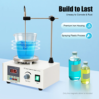 2000ML Digital Magnetic Stirrer 304 Stainless Steel 250W Heating Temp 0-99℃ Speed 0-2000rpm for Lab Mixing