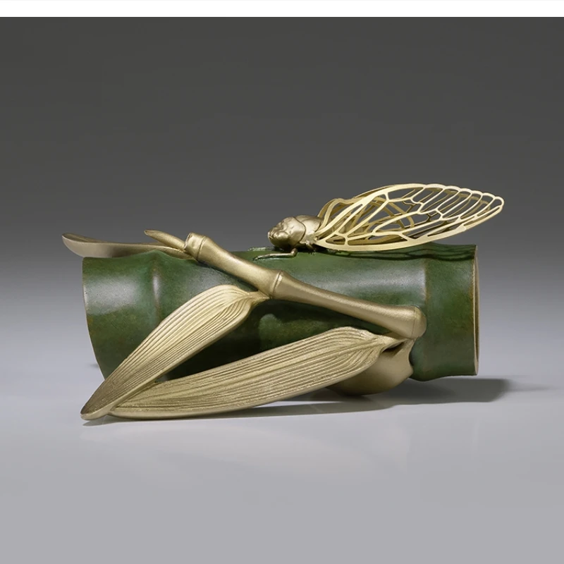 Pièces décoratives en laiton, figurines de bureau artisanales « Know Le », décoration de chambre