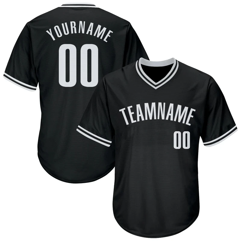 

Custom Black Baseball Jersey Men and Women Section Shirt 3D Printed Shirt Casual Team Shirts Hip Hop Unisex Tops