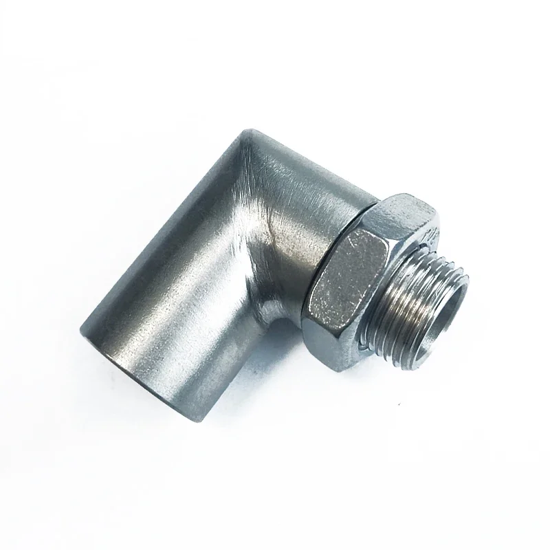 Adaptor Ekstensi Sensor Oksigen Mobil Universal M18X1.5 90 Derajat Dengan Mur