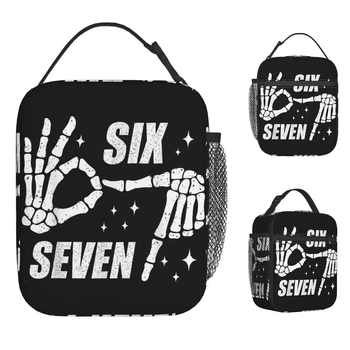 

Стильная сумка-ланчбокс Cool Six Seven Number Gen Alpha Slang 6 7, эстетичная, портативная, термоизолированная, для школы, для женщин