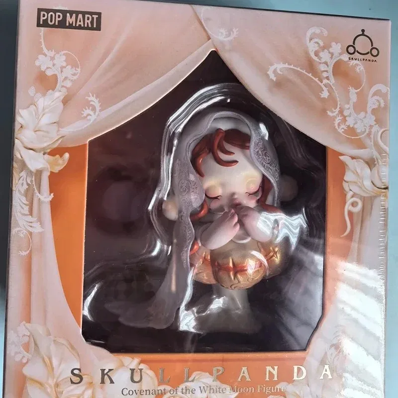 

Genuine POPMART Product Skullpanda White Moon Contract Blind Box Figurine Cute Doll Exquisite Decorative Xmas Gift Collection
