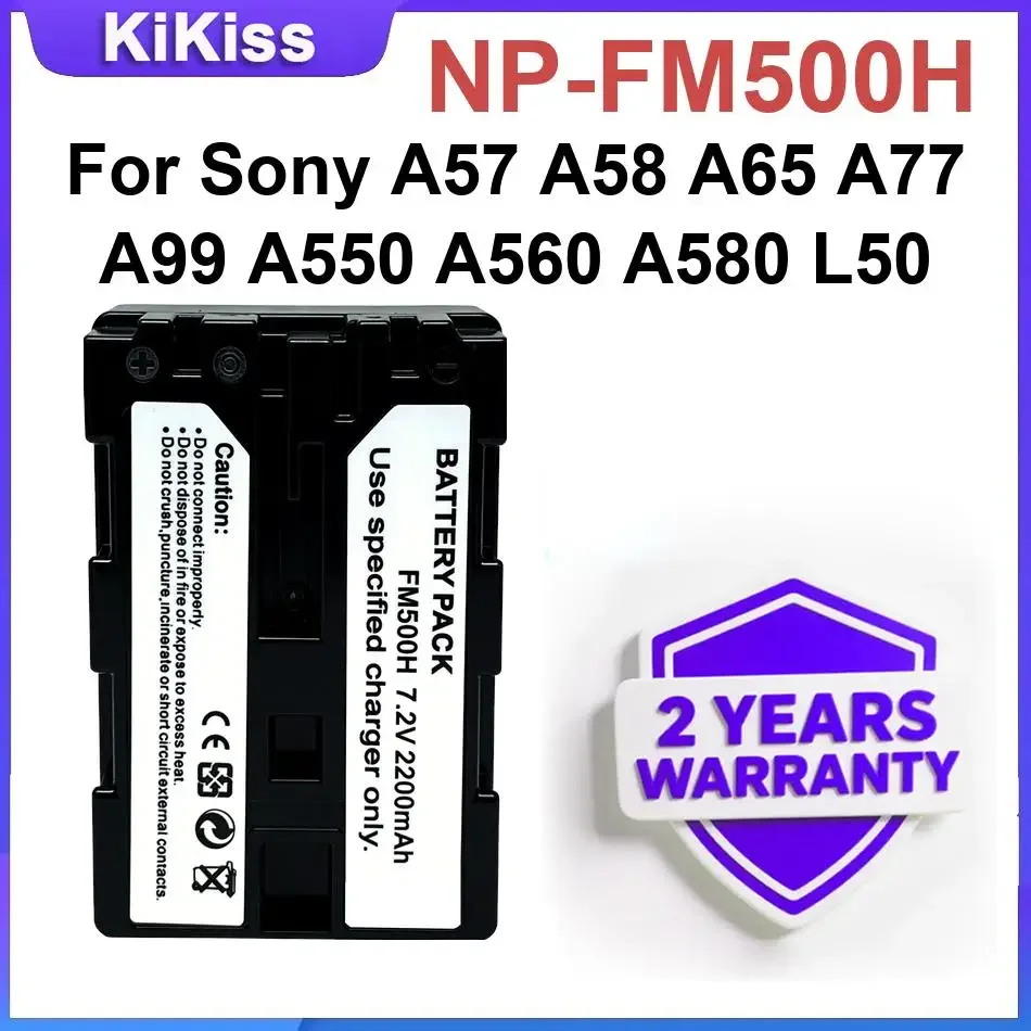 

Аккумуляторы NP-FM500H для Sony A57 A58 A65 A77 A99 A550 A560 A580 L50, мощный аккумулятор для камеры