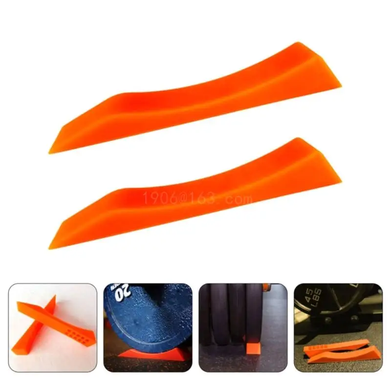 

2pcs Silicone Deadlift Wedges Weightlifting Barbell Plate for Fitness Athlete
