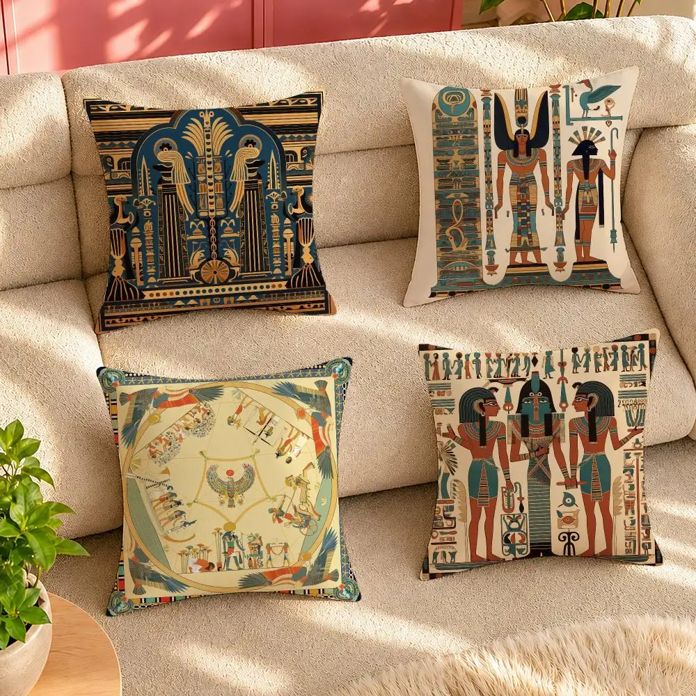 Egypt pharaoh Cushion Cover Pillow Cover Decorative Throw Couch Home Decor for Living Room Sofa