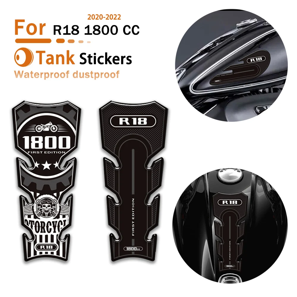 

3D Motorcycle Fuel Tank Pad Sticker Tank Protection Decals Waterproof Kit For BMW R 18 R18 1800 CC 1800cc 2020 2021 2022