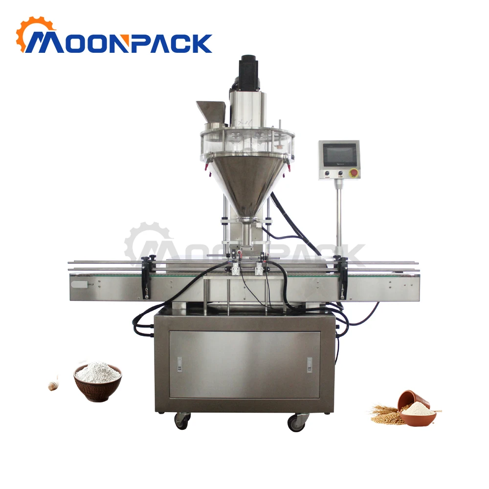 Moonpack Automatic Powder Filling Packaging Machine Filler Weighing for Bags Pouches Sachets Powder Filling Packaging