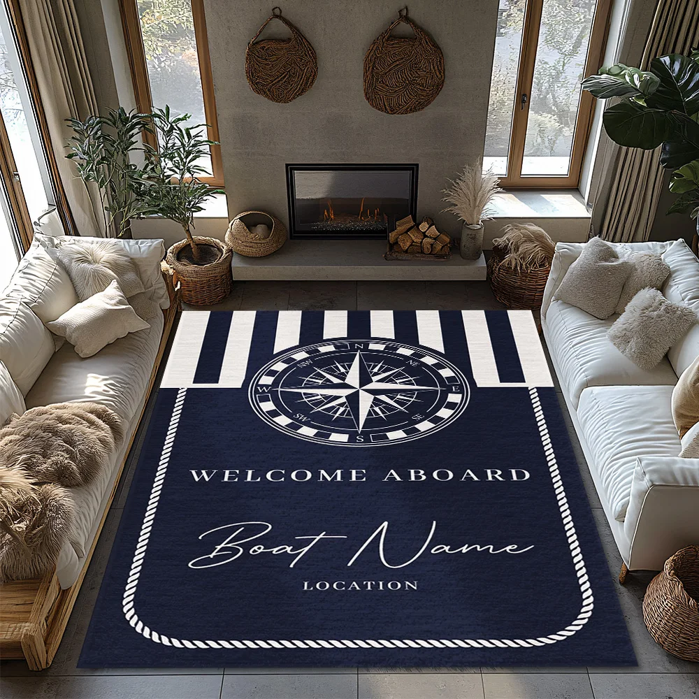 Customi ship name Nautical Com - Home Textiles Rug review and price