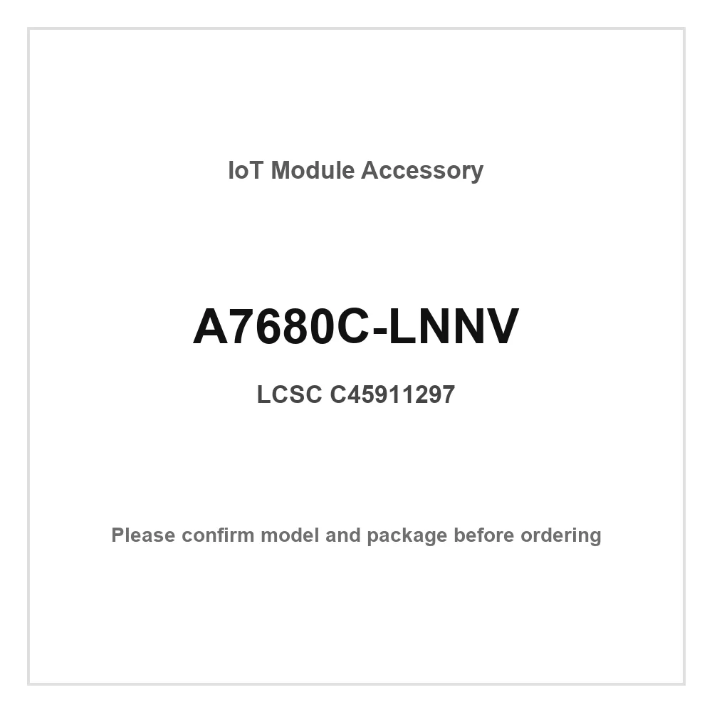 5pcs A7680C-LNNV SMD 17.6x15.7mm TDD-LTE FDD-LTE I2C UART SPI USB GPIO ADC Cellular LTE Wireless Communication Module