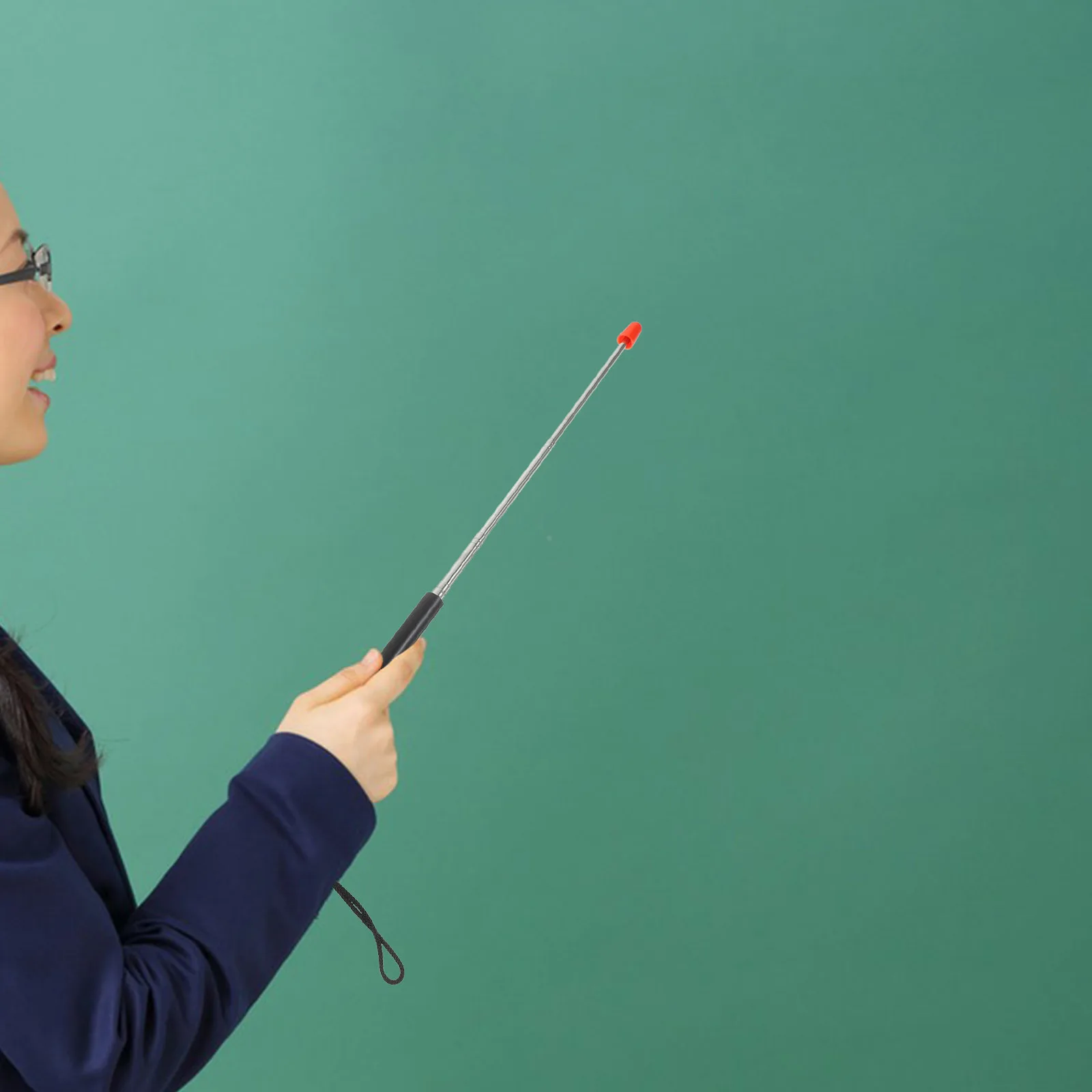 

Telescoping Pointer Blackboard Teaching Stick Finger Red Head Teachers Pp 's Reading Office