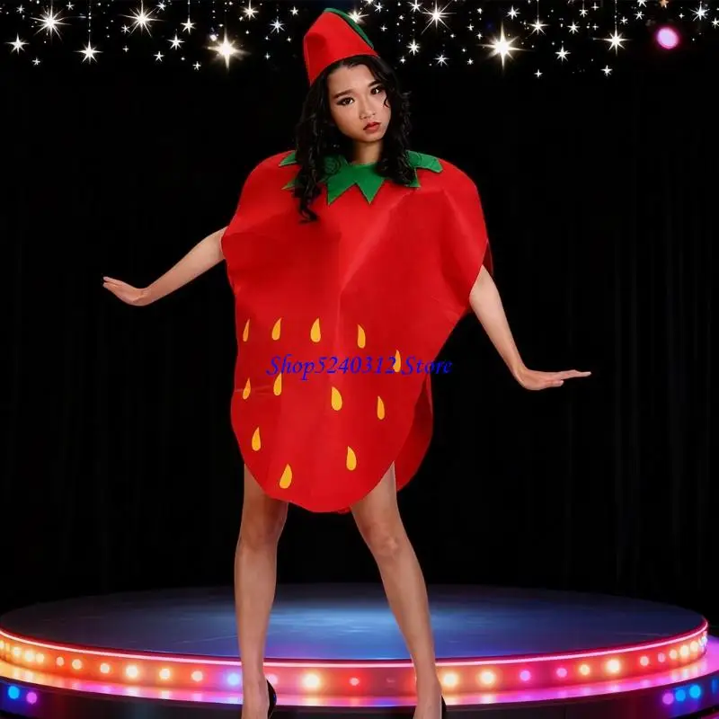 634C Feestkostuums met fruitthema, ademend vlies voor meerdere rollenspellen bij schoolevenementen en familiefeesten