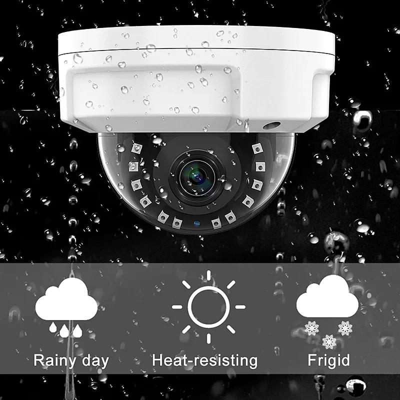 ชุดกล้องวงจรปิดแบบโดมกันขโมย ความละเอียด 3MP 5MP 8MP 4K รองรับ PoE 4 ช่อง 8 ช่อง พร้อมเครื่องบันทึก NVR สำหรับภายนอกอาคาร ระบบรักษาความปลอดภัยด้วยกล้อง IP CCTV