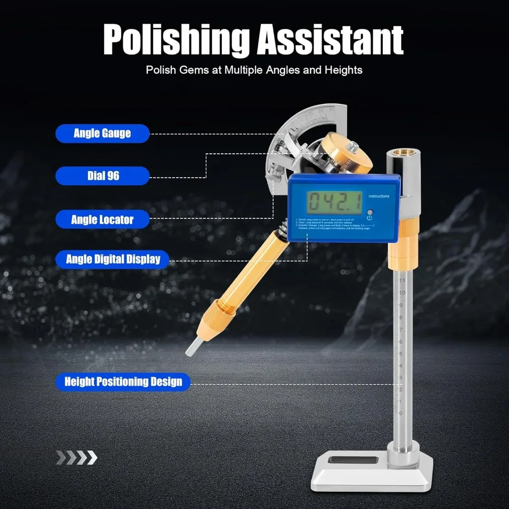 مناور طحن الأوجه عالية الدقة لتلميع اليشم والأحجار الكريمة وتعديل الزاوية #5