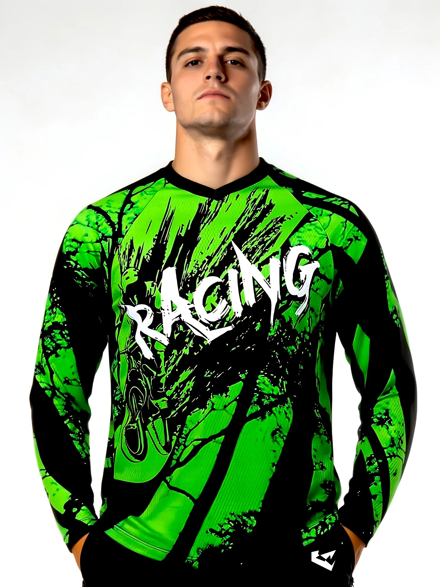 สินค้าใหม่ เสื้อเจอร์ซีย์แขนยา - Mountain Biking New Jersey บทวิจารณ์และราคา