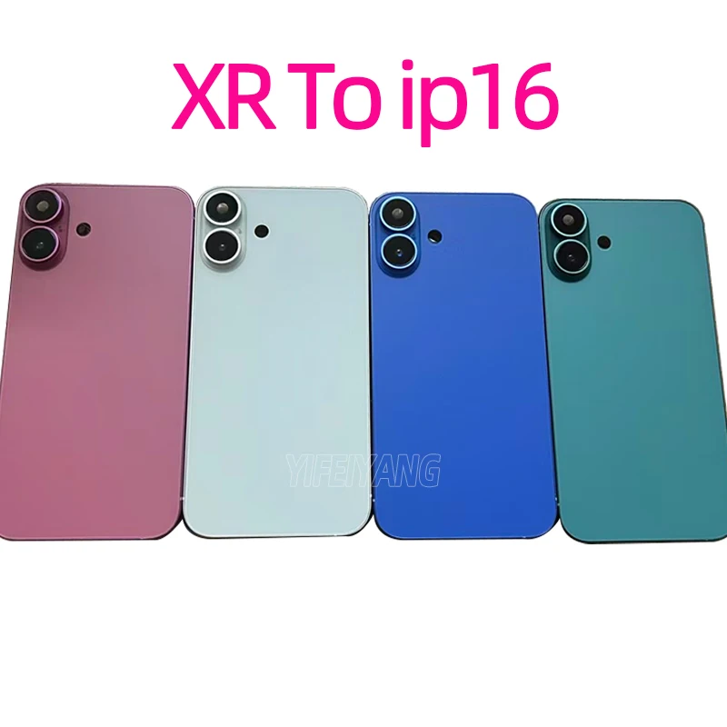 DIY Back Shell for iPhone, XR to 16,11 lite 16 Back Cover, 11 to 16 Housing XR Up to ix16 with Big Camera Len,Fast Delivery