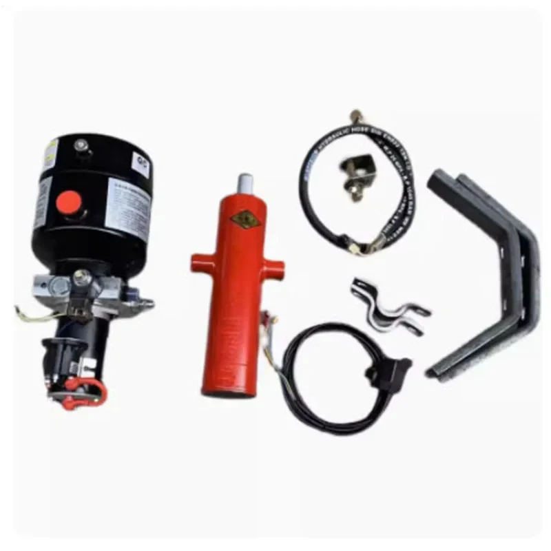 Dump Hydraulic Modification Parts Hydraulic Self Unloading Kit Powered Control Lift 12V-60V Tricycle Universal