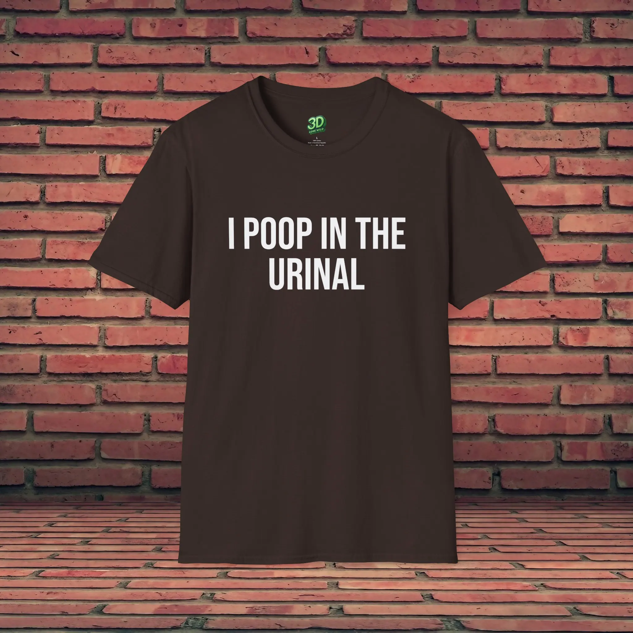 Funny T Shirt I Poop In The Urinal Bathroom Humor Offensive Quote Sarcastic Meme Gag