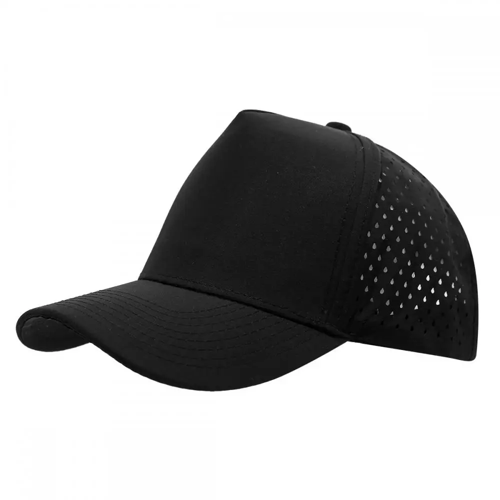 1 Stück Neue Fünfschichtige Laserperforierte Schnelltrocknende Kappe Atmungsaktive Sport-Visierkappe Sommer Wasserdichte Perforierte Trucker-Baseballkappe – Detail 6