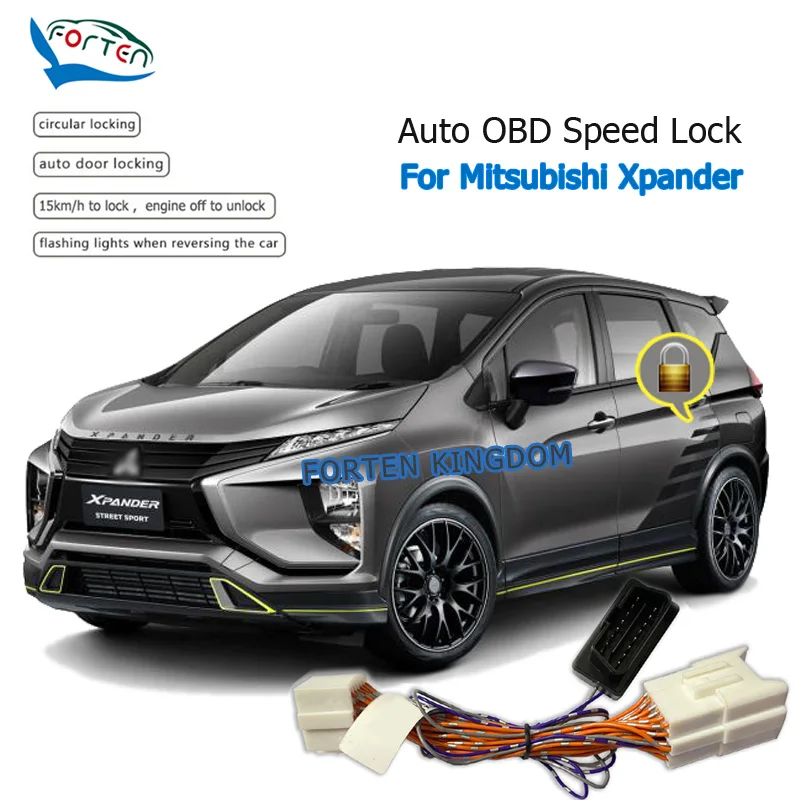 Forten Kingdom Car Auto OBD Door Speed Lock & Unlock Device 4 Door For Mitsubishi Xpander