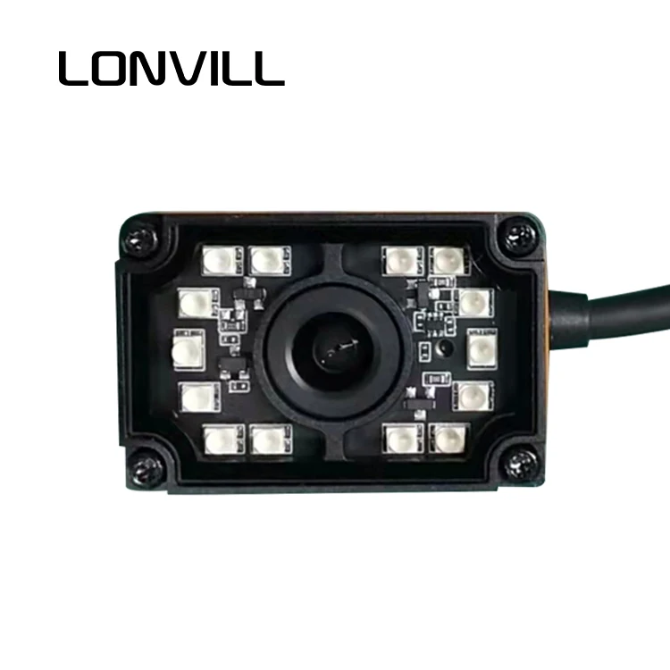 Vista fija industrial modificada para requisitos particulares de la máquina del soporte de Ethernet del lector de código de barras del interruptor POE con la cámara HD
